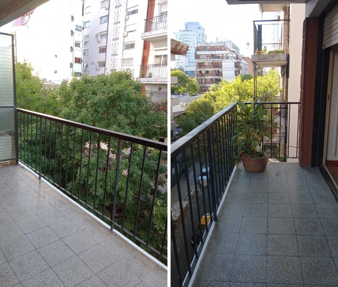 Amplio 2 Ambientes al Frente con Balcon - C. De la Paz y Mendoza
